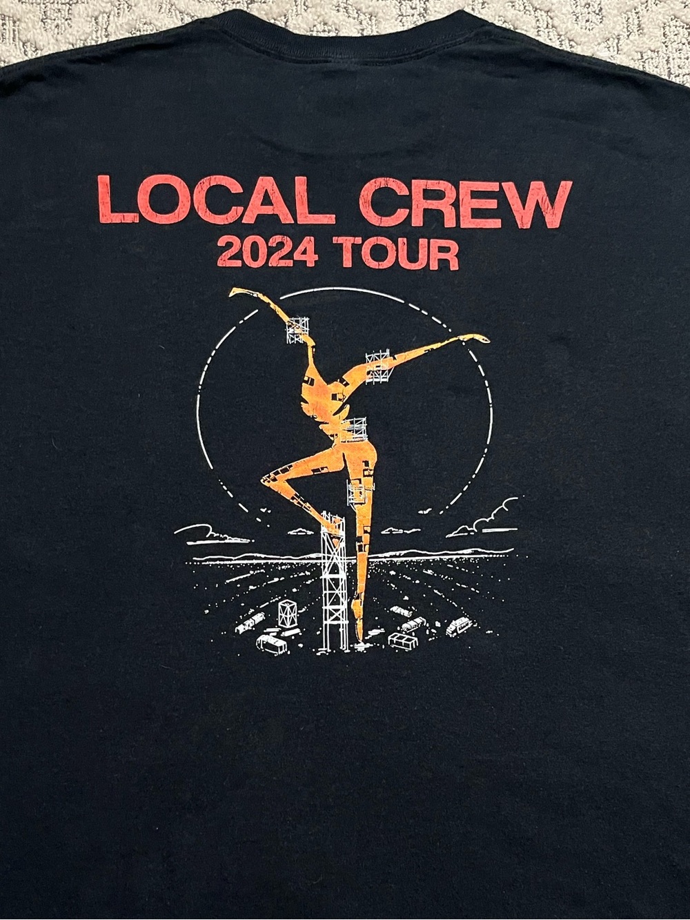 🎸 '24 Dave Matthews Band DMB Local Crew Dancing Nancy Chest Logo Thick Cotton T
